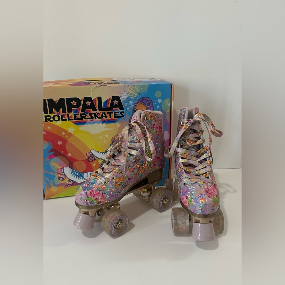Floral Impala Skates - Never been worn - size 7